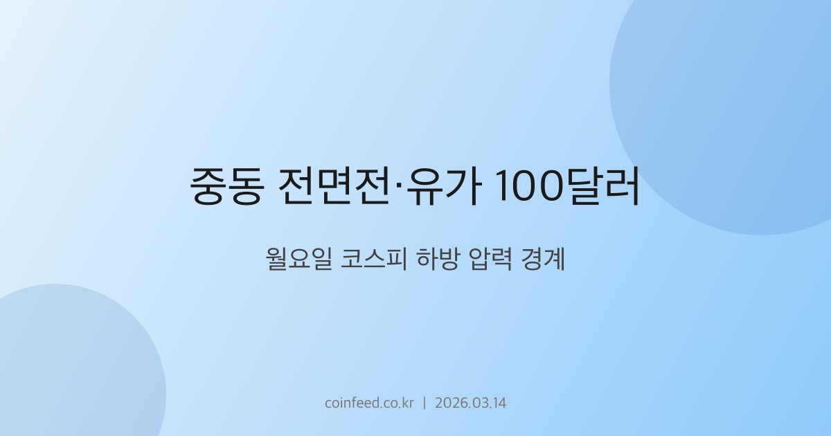 증시 시장 브리핑