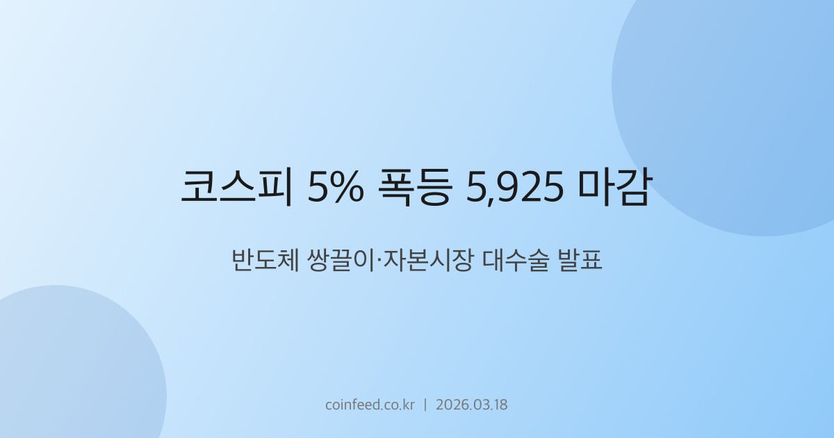 증시 시장 브리핑