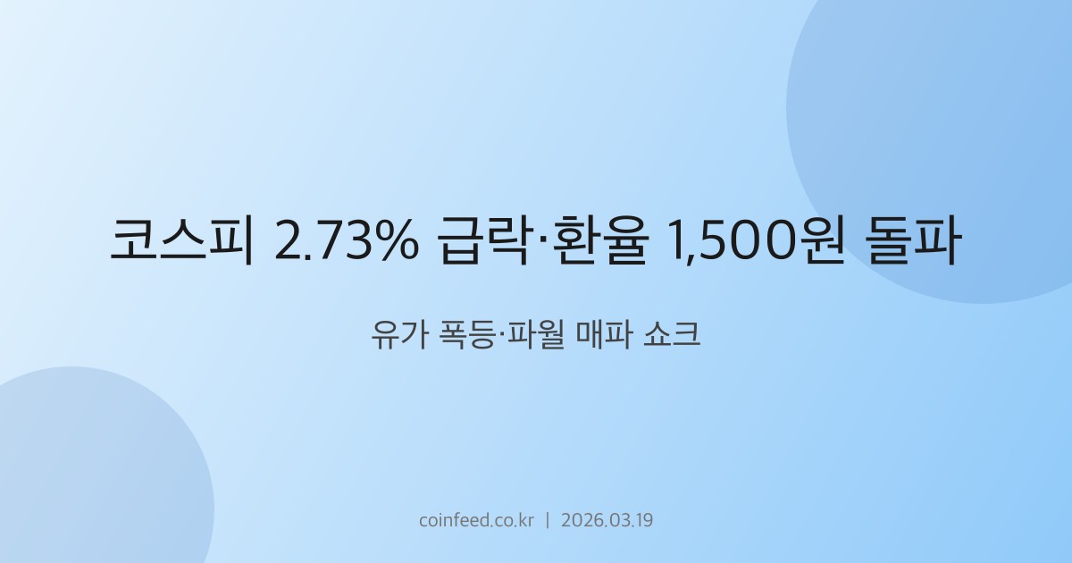 증시 시장 브리핑