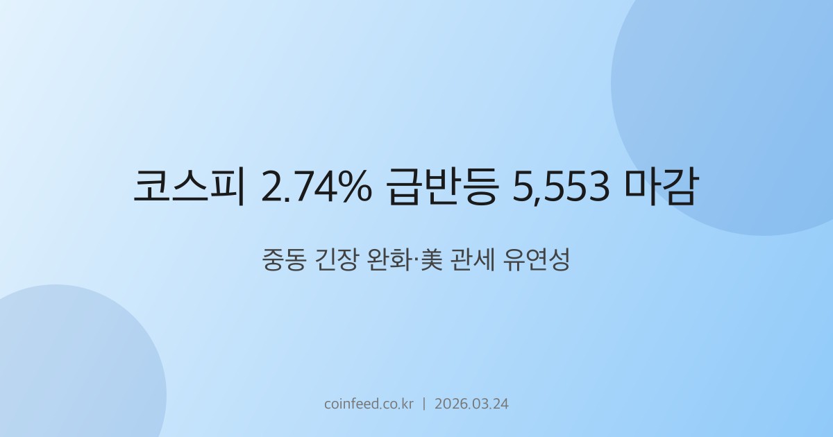 증시 시장 브리핑