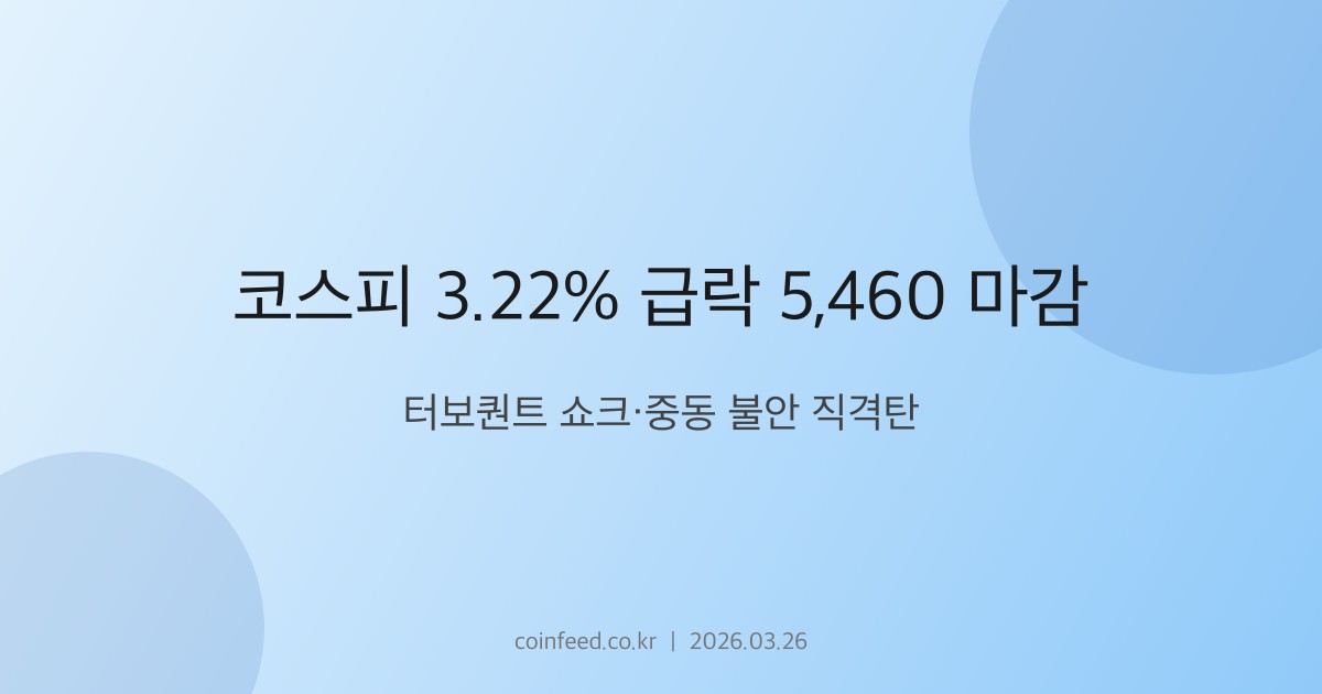 증시 시장 브리핑