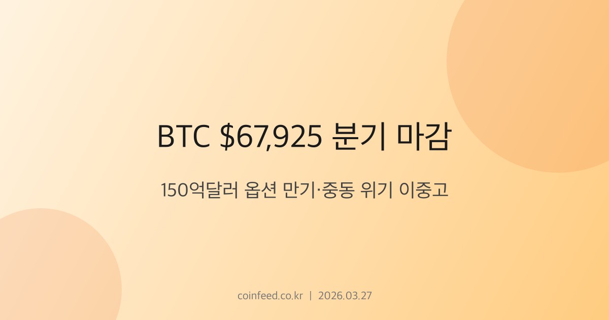 암호화폐 시장 브리핑