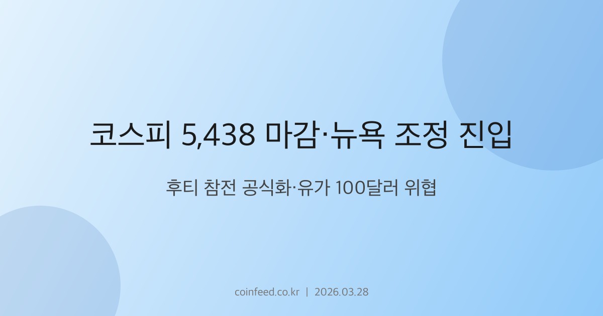 증시 시장 브리핑