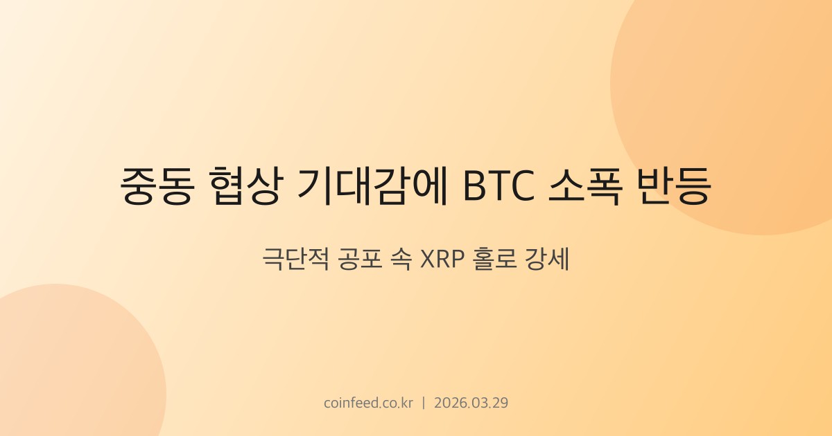 암호화폐 시장 브리핑