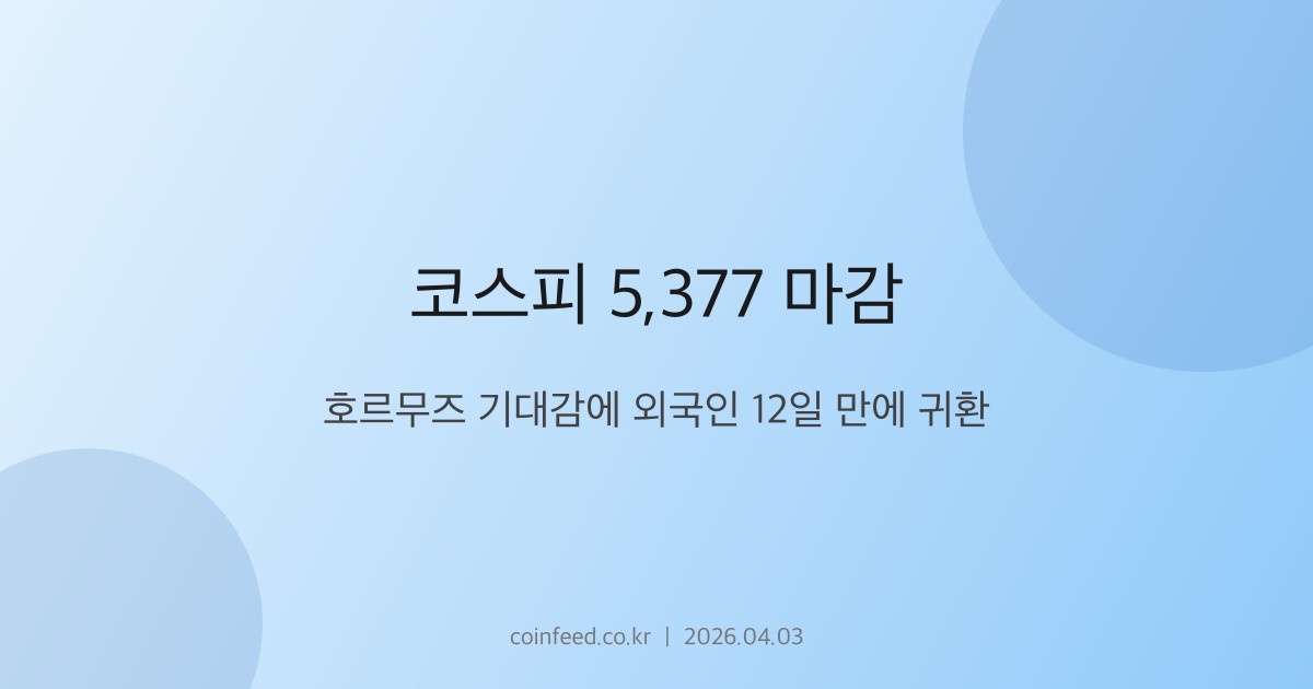 증시 시장 브리핑