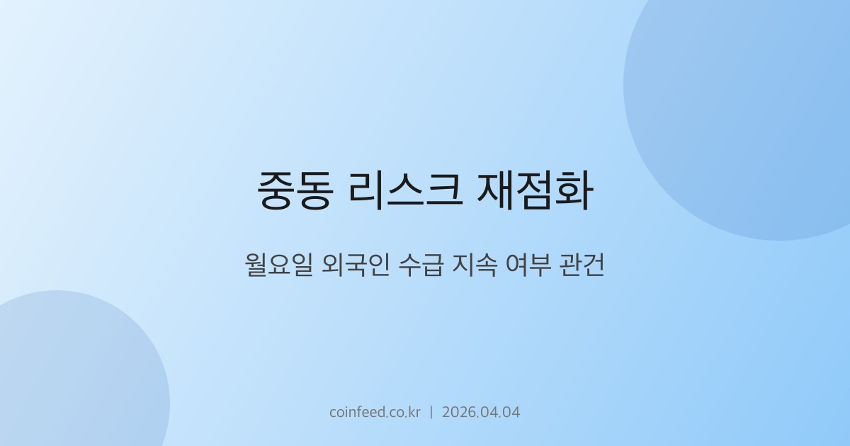 증시 시장 브리핑