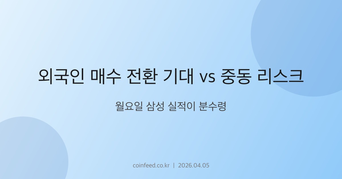 증시 시장 브리핑