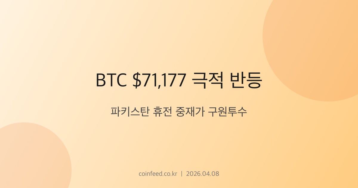 암호화폐 시장 브리핑