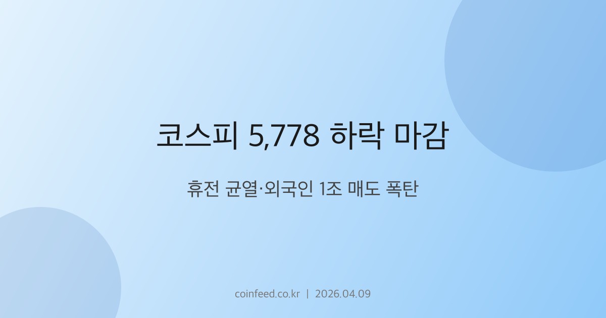 증시 시장 브리핑