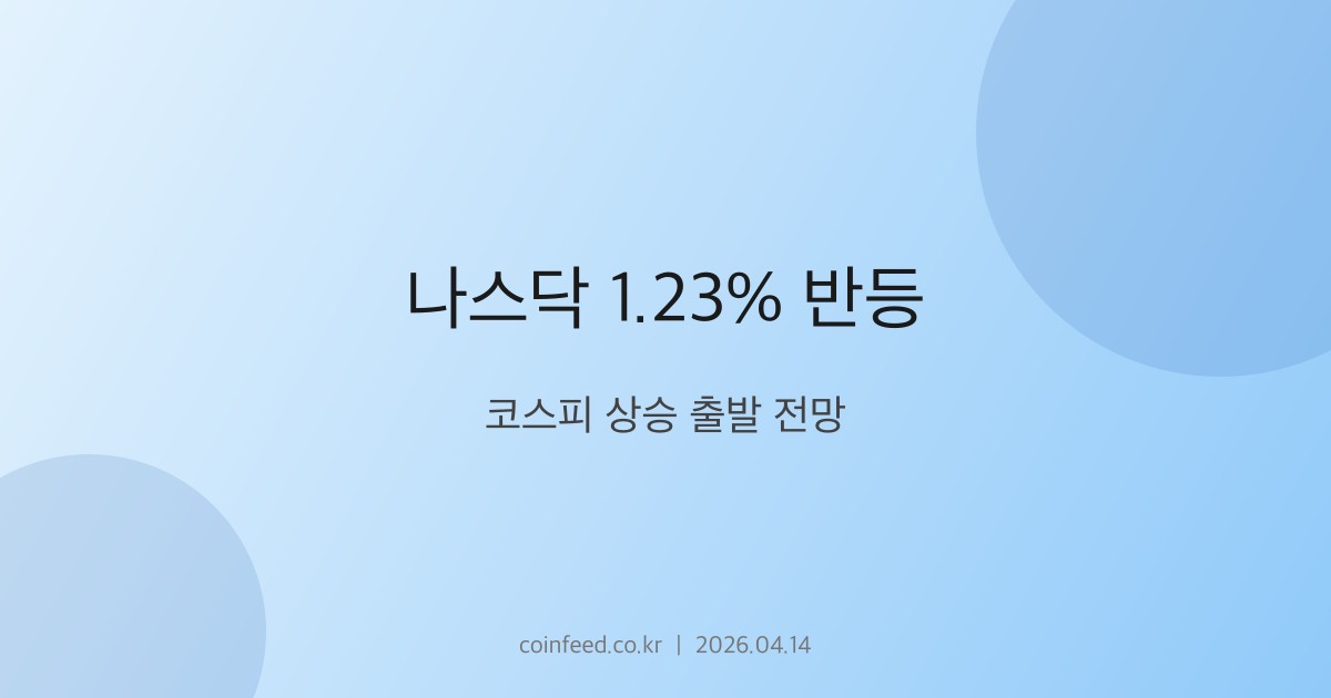 증시 시장 브리핑