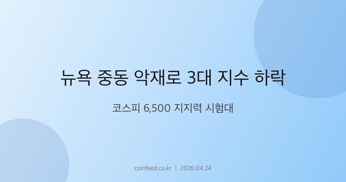 증시 시장 브리핑