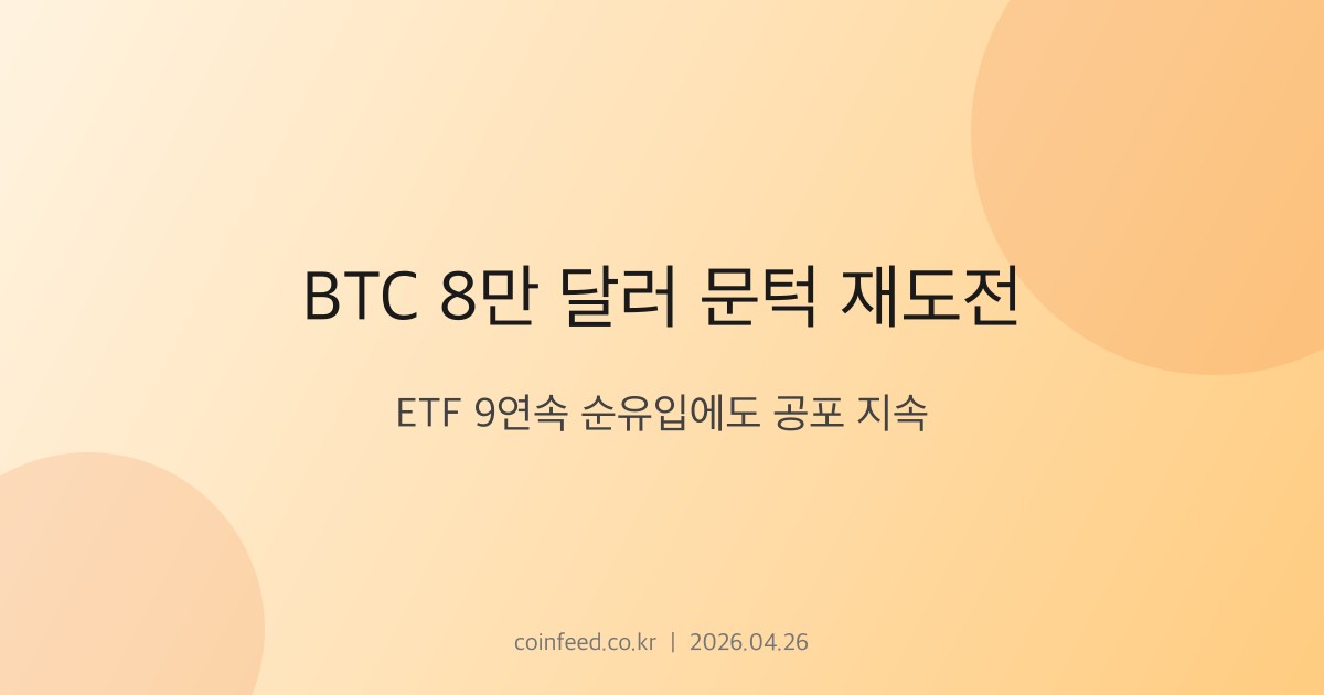 암호화폐 시장 브리핑