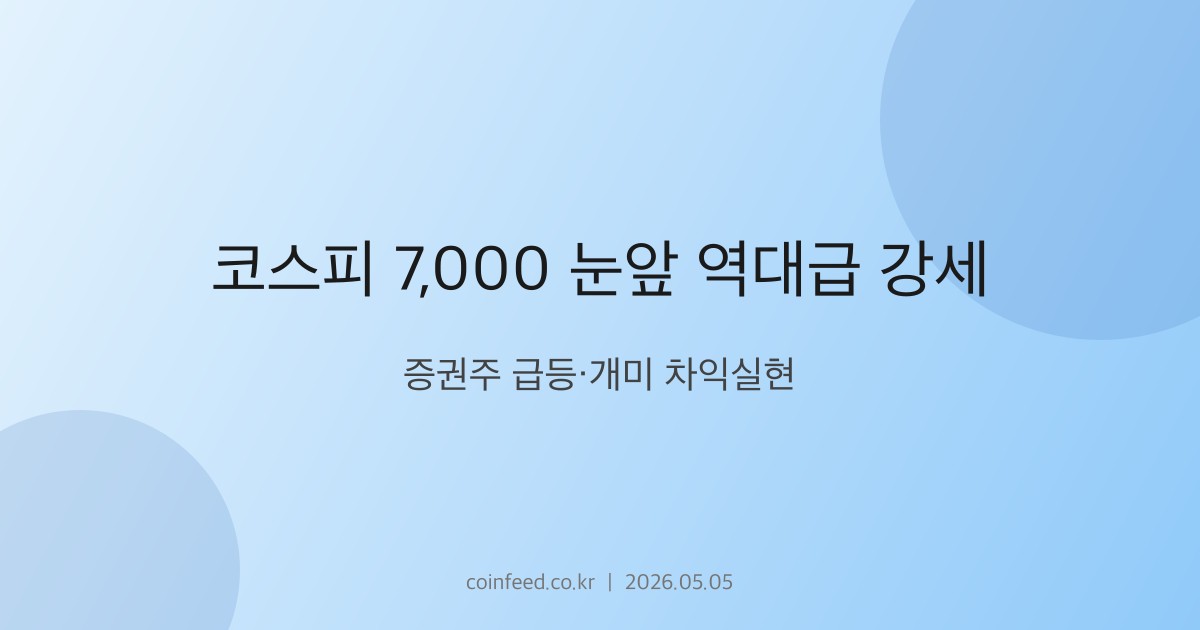 증시 시장 브리핑