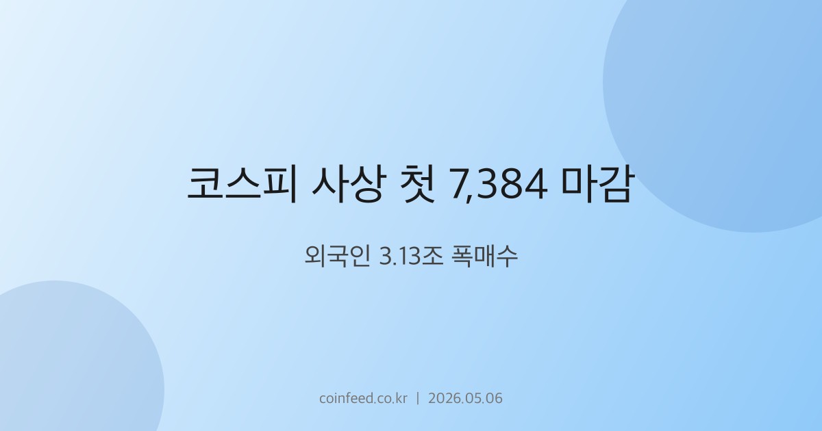 증시 시장 브리핑