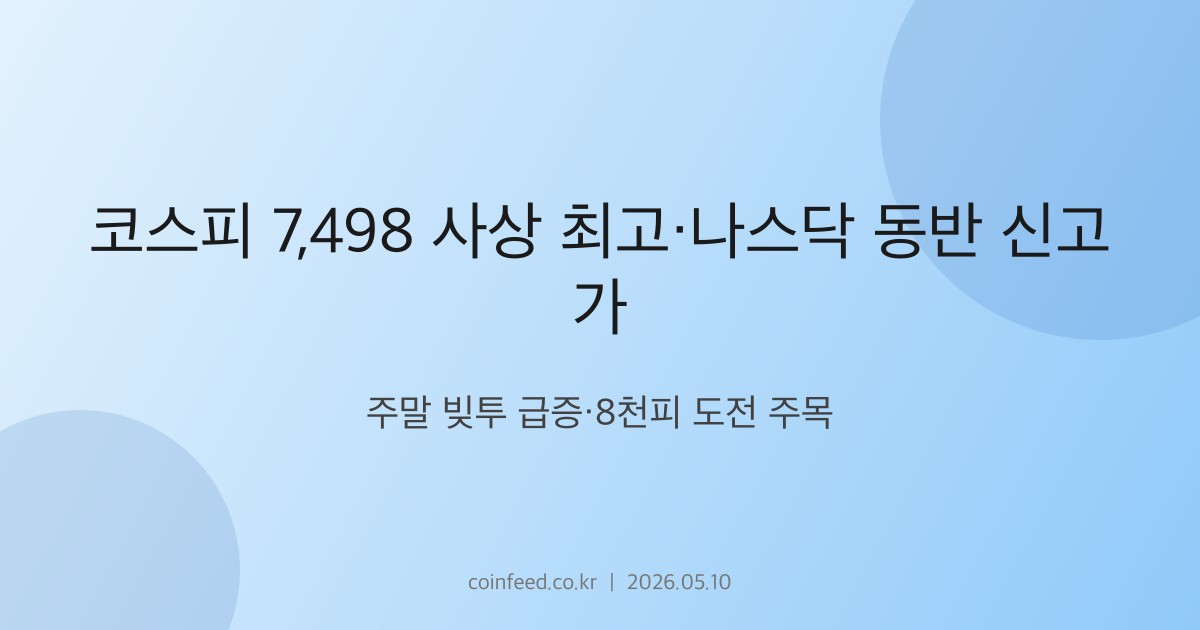 증시 시장 브리핑