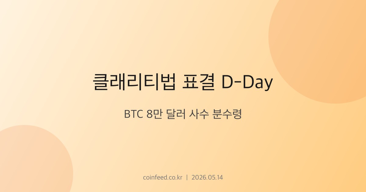암호화폐 시장 브리핑
