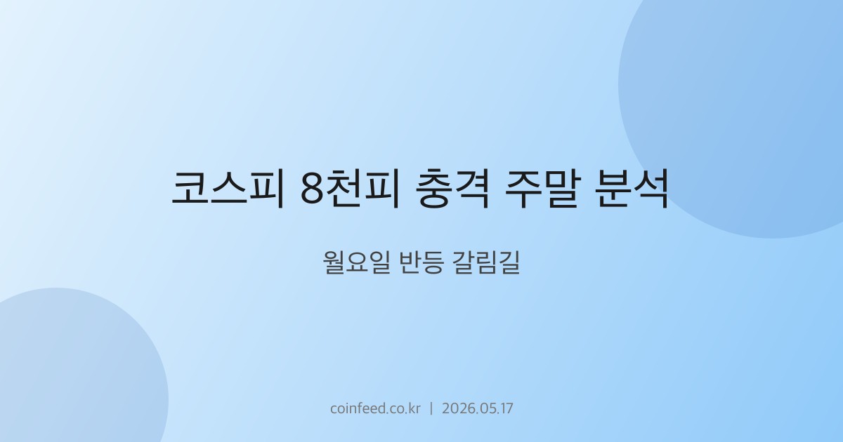 증시 시장 브리핑