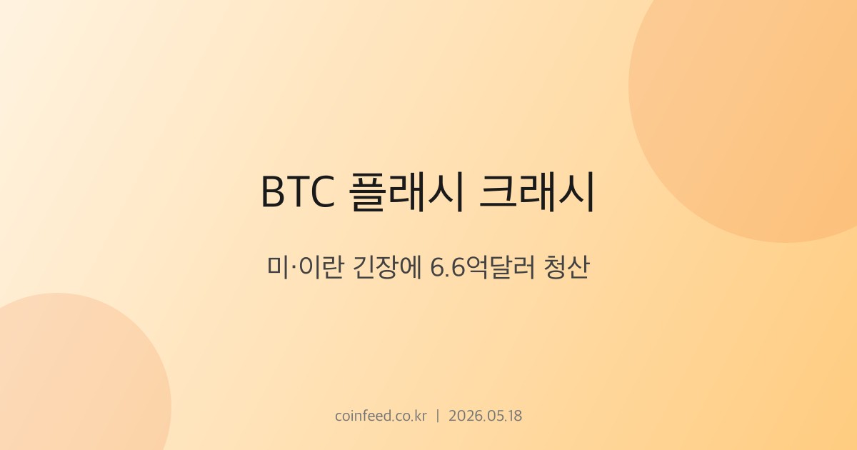 암호화폐 시장 브리핑
