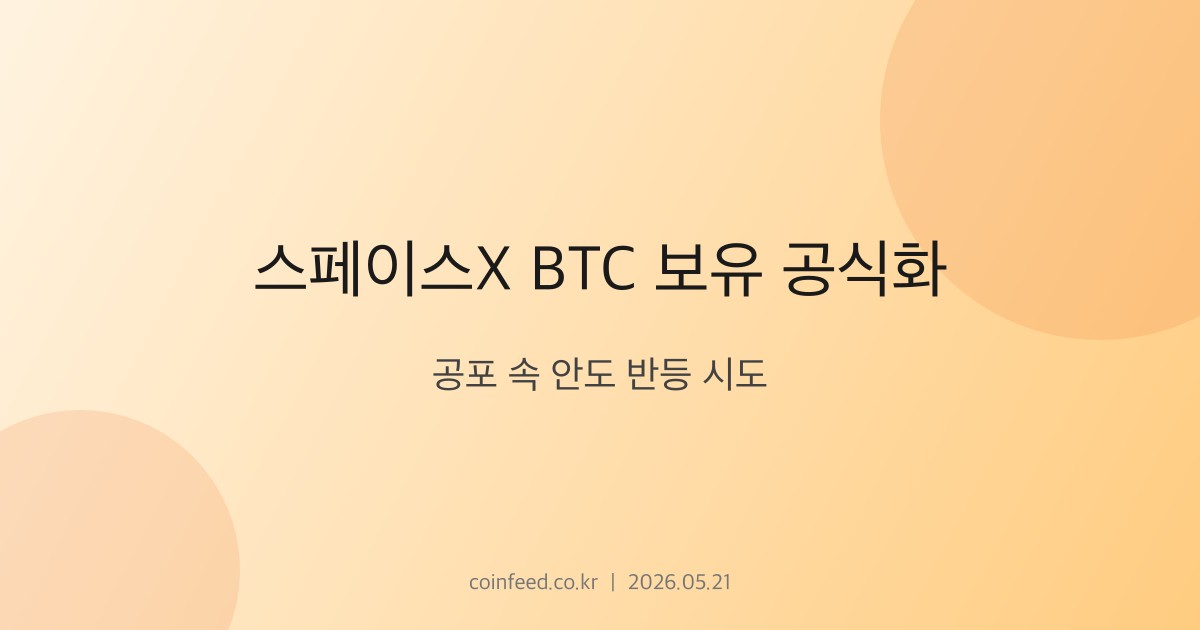 암호화폐 시장 브리핑