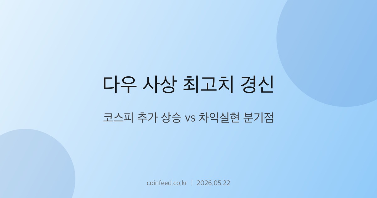 증시 시장 브리핑