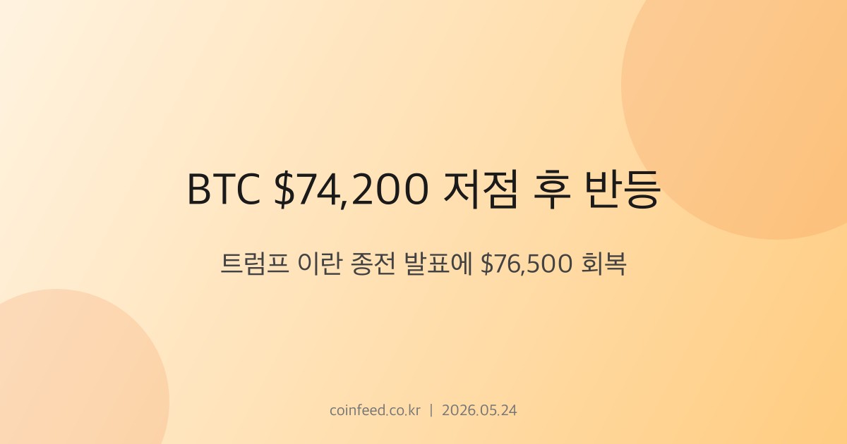 암호화폐 시장 브리핑