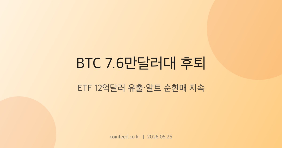 암호화폐 시장 브리핑