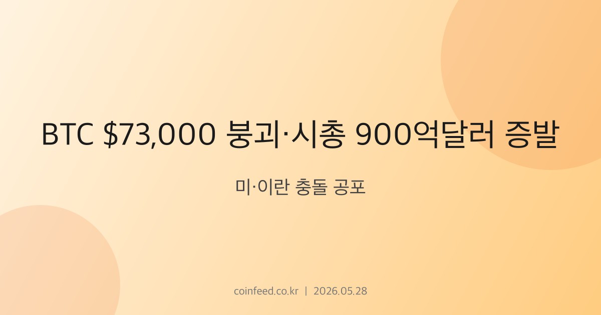 암호화폐 시장 브리핑