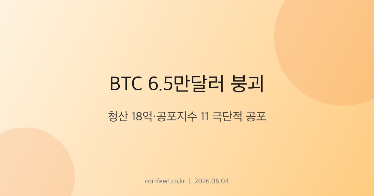 암호화폐 시장 브리핑