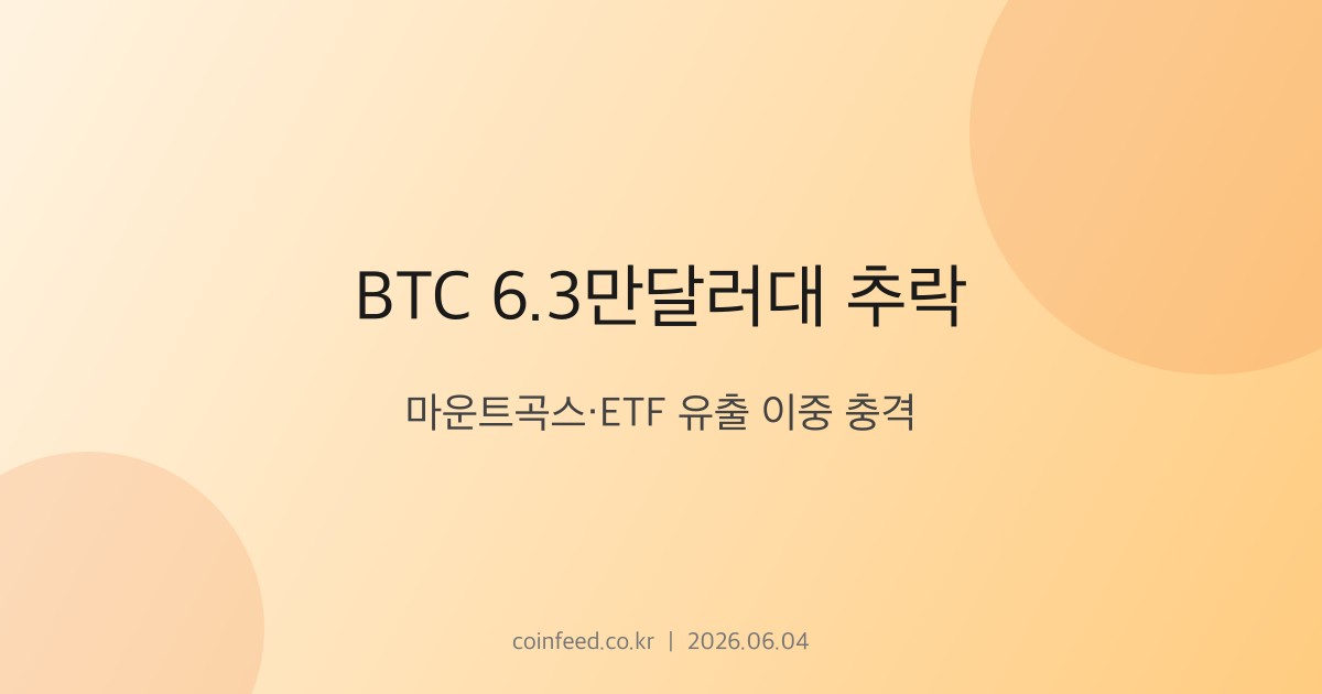 암호화폐 시장 브리핑