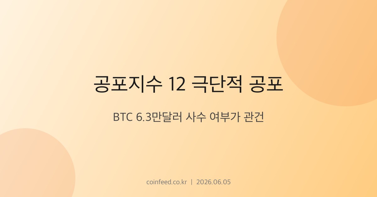 암호화폐 시장 브리핑