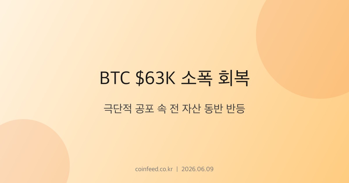 암호화폐 시장 브리핑