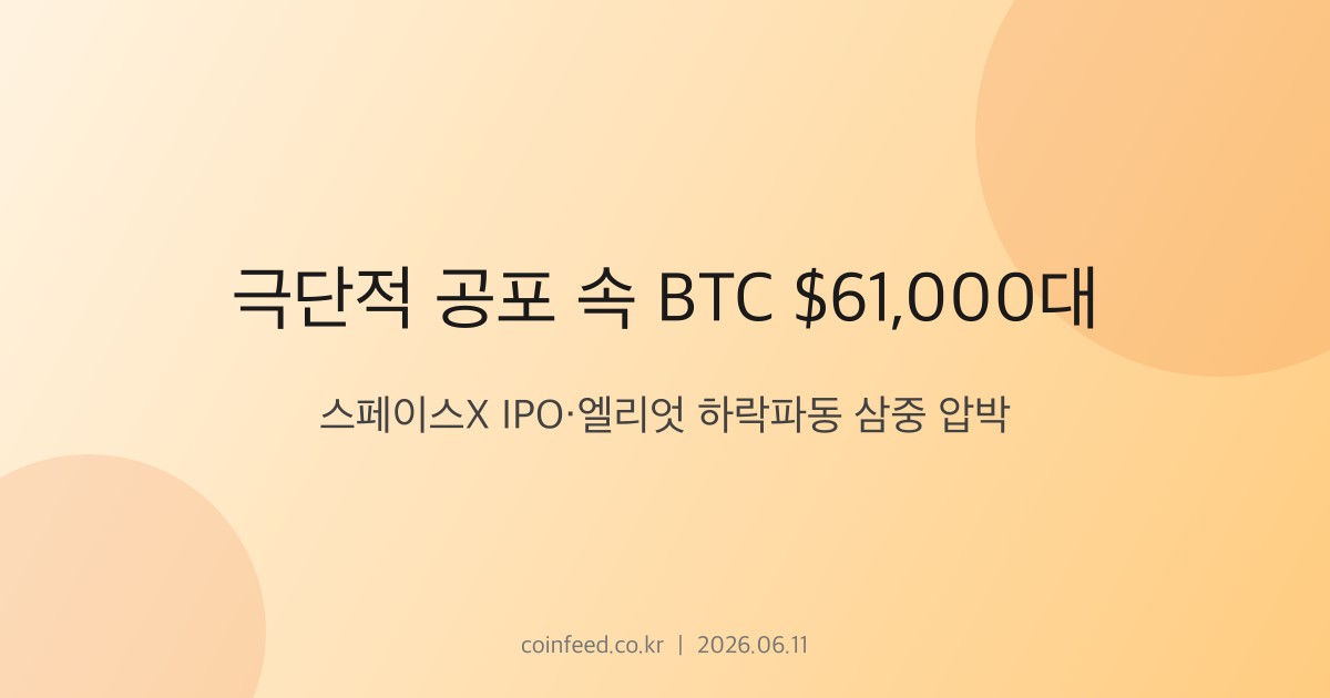 암호화폐 시장 브리핑