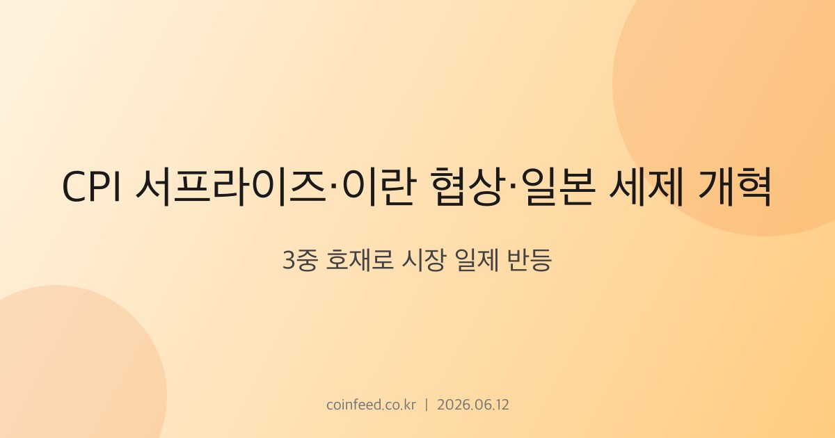 암호화폐 시장 브리핑