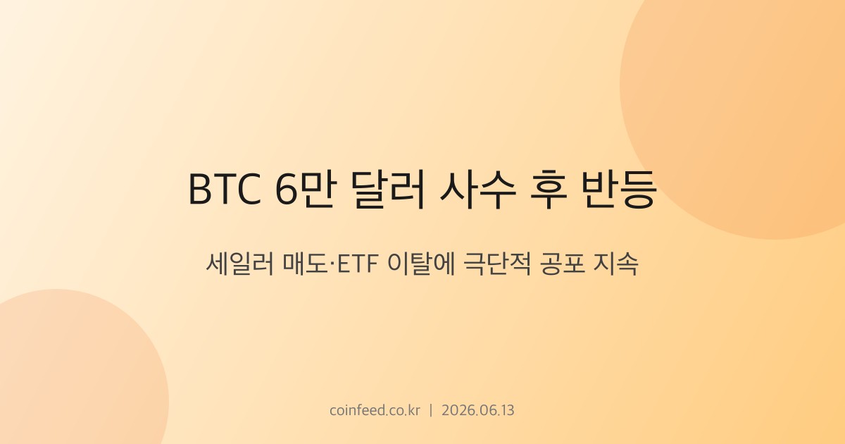암호화폐 시장 브리핑