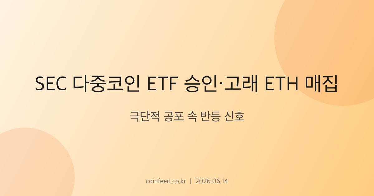 암호화폐 시장 브리핑
