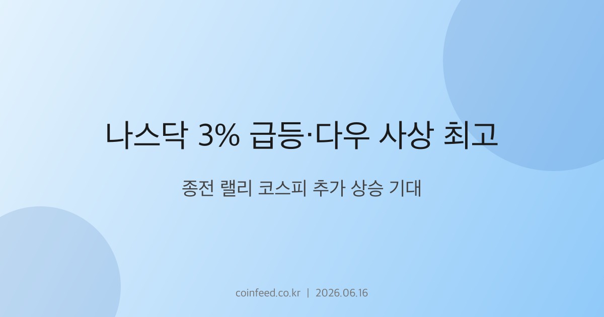 증시 시장 브리핑