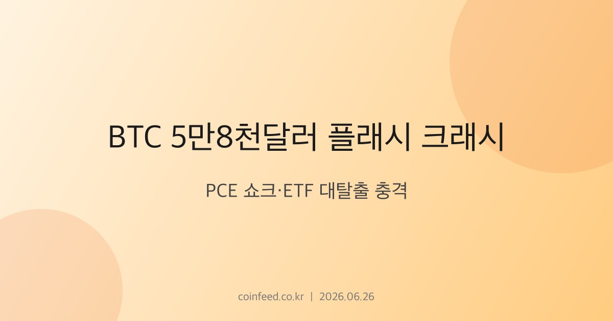 암호화폐 시장 브리핑