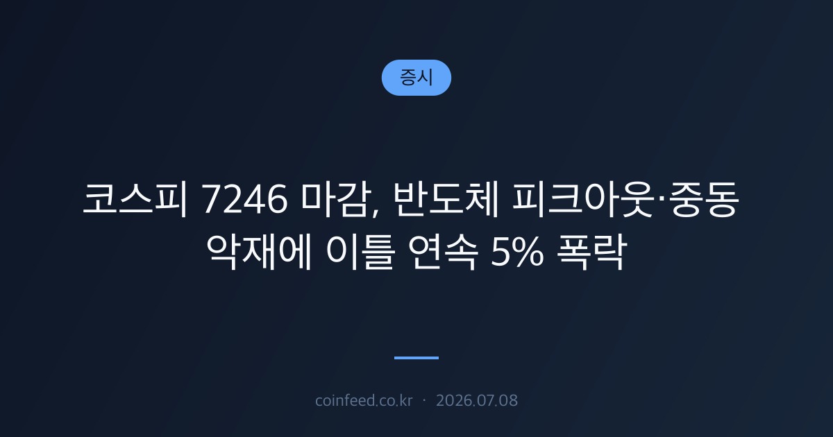 증시 시장 브리핑