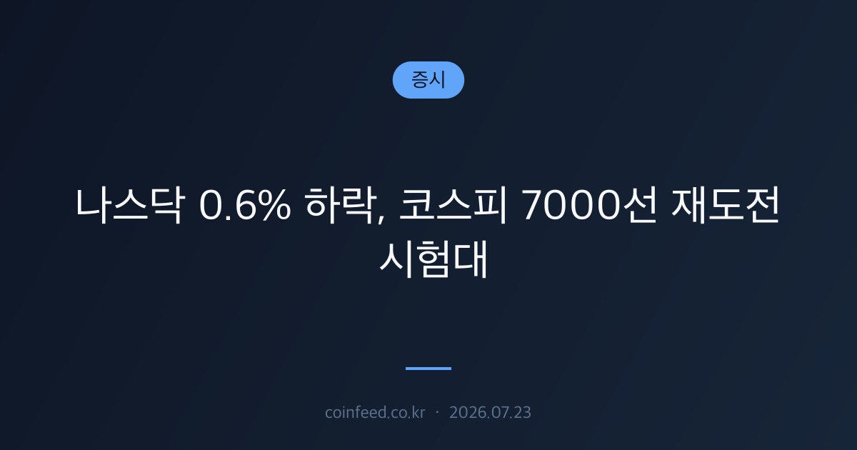 증시 시장 브리핑