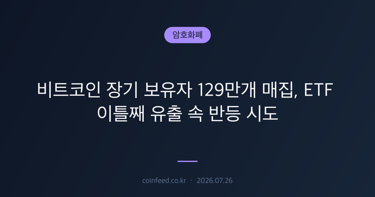 암호화폐 시장 브리핑