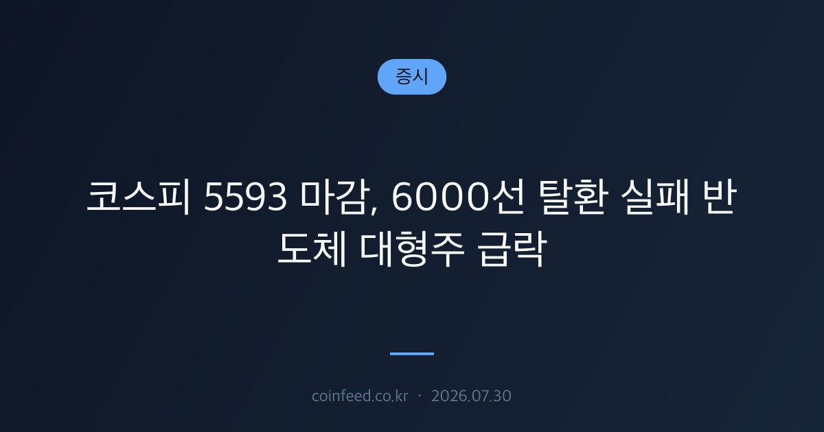 증시 시장 브리핑