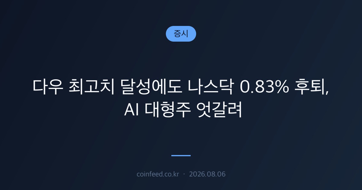 증시 시장 브리핑