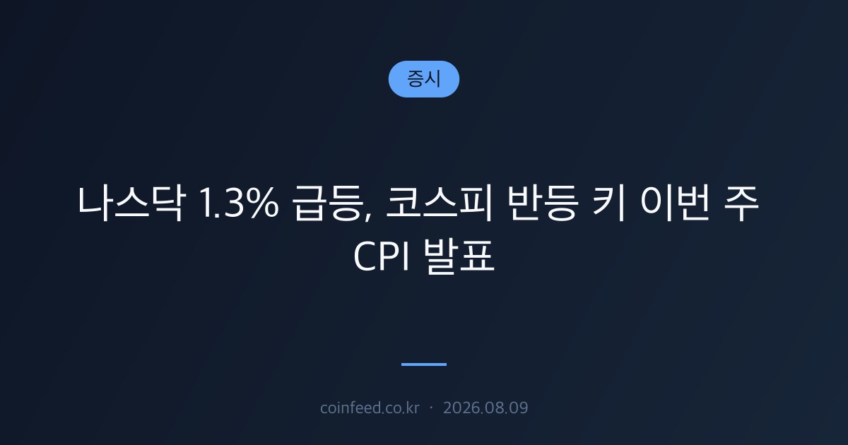 증시 시장 브리핑