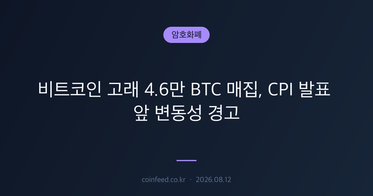 암호화폐 시장 브리핑