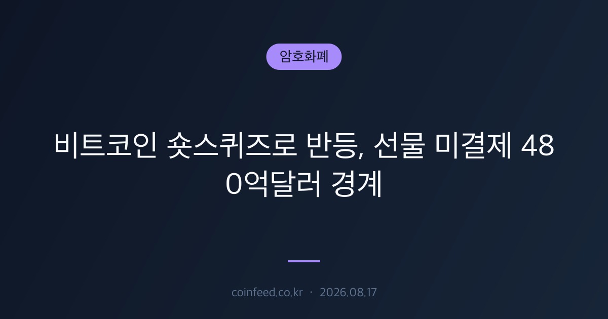 암호화폐 시장 브리핑