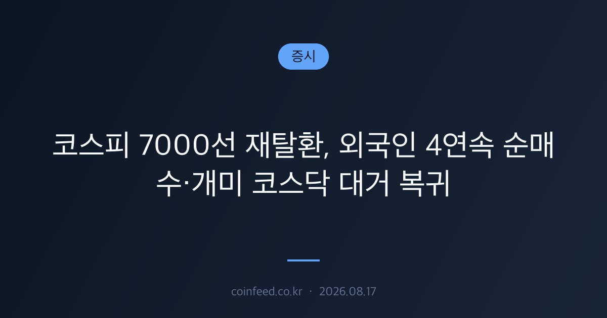 증시 시장 브리핑