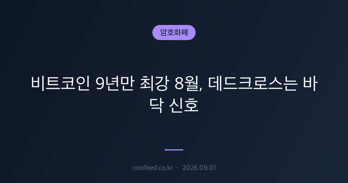 암호화폐 시장 브리핑