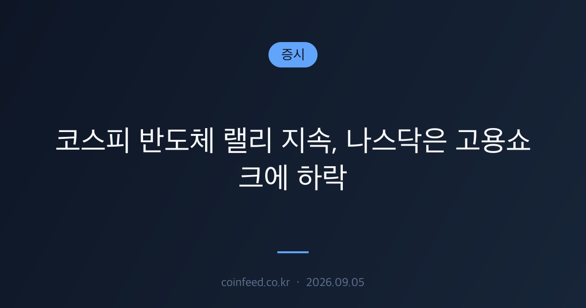 증시 시장 브리핑