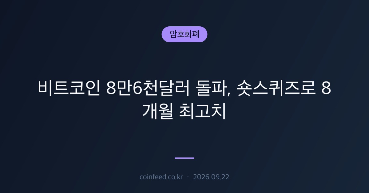 암호화폐 시장 브리핑