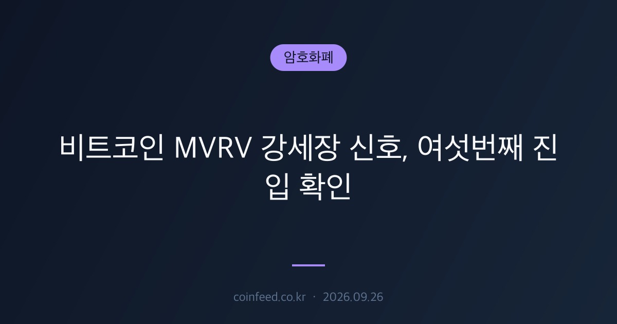 암호화폐 시장 브리핑